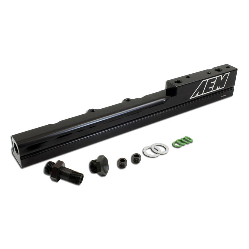 AEM High Volume Fuel Rail Black Honda B-Series B16A2 B16A3
