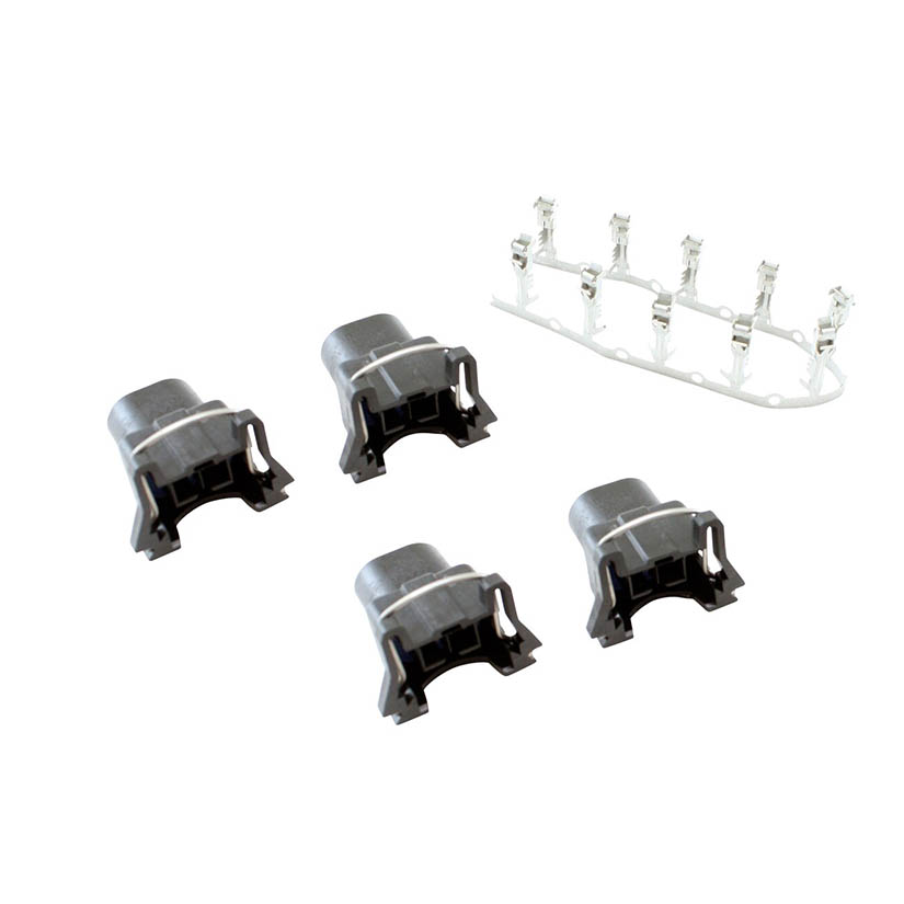 AEM Bosch Injector Plug Kit 4 Pack Includes 4 Bosch Injector Connectors and 10 Pins