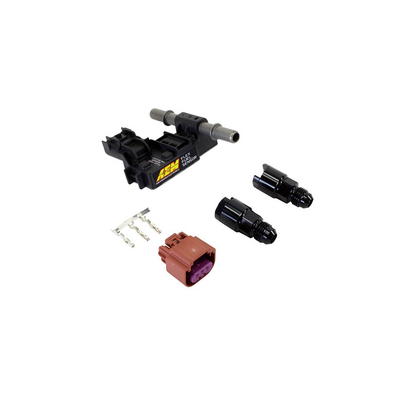 AEM Ethanol Content Flex Fuel Sensor Kit An6 Fittings