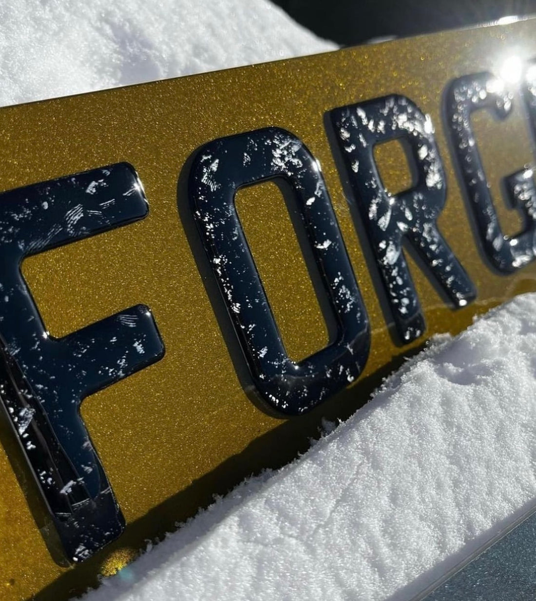 Forged Carbon 3D Gel - Show Plate - Pair