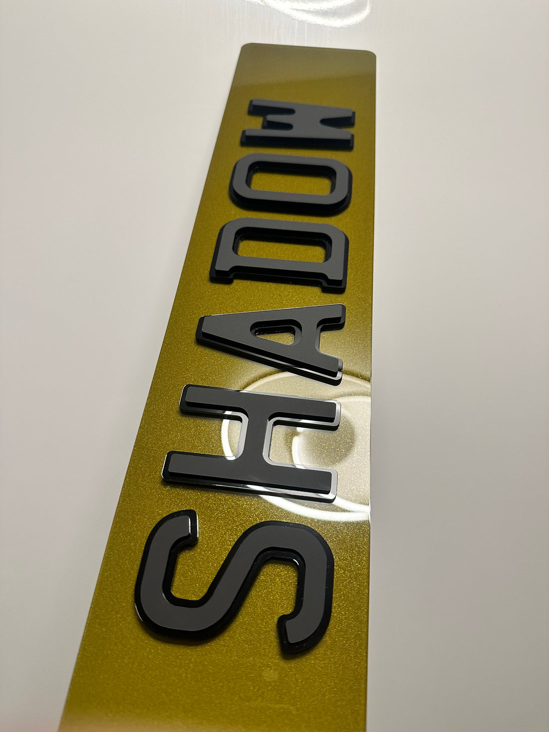 Shadow 4d lasercut Reg plates - Pair