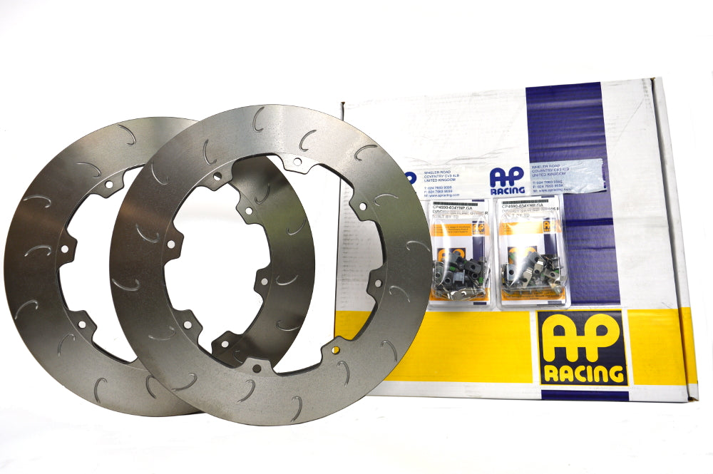 AP Rear J-Hook Brake Discs for Nissan GT-R R35 (pair)