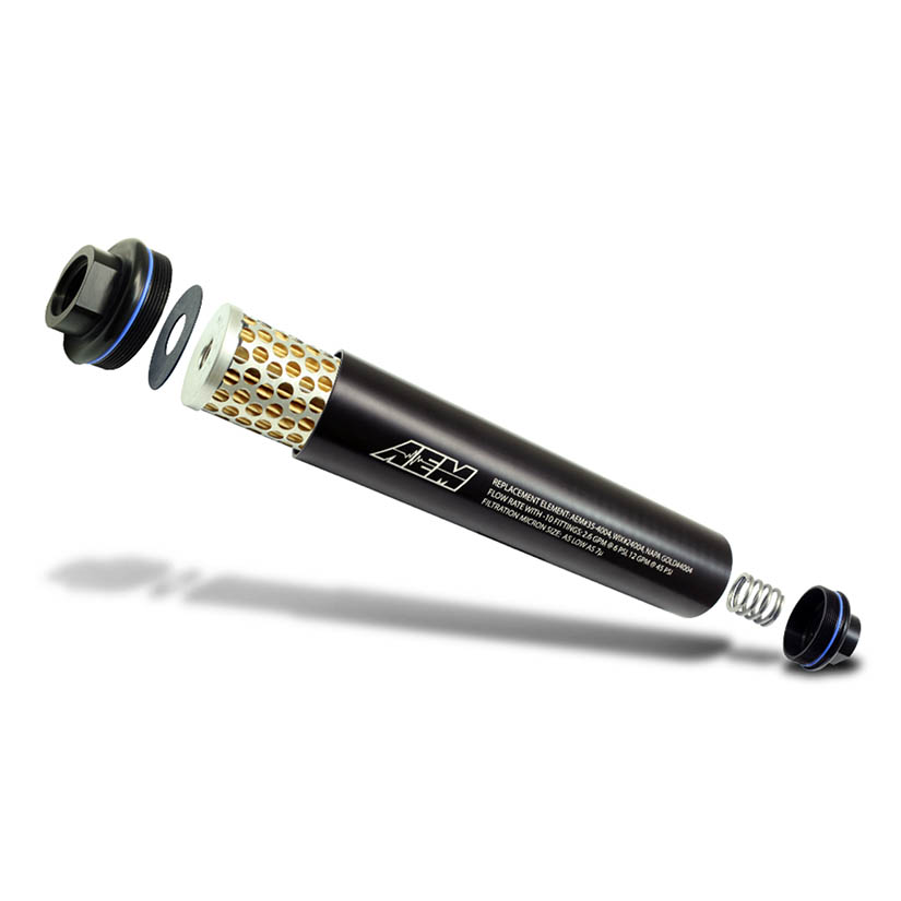 AEM High Volume Fuel Filter Element Replacement For 25-201Bk