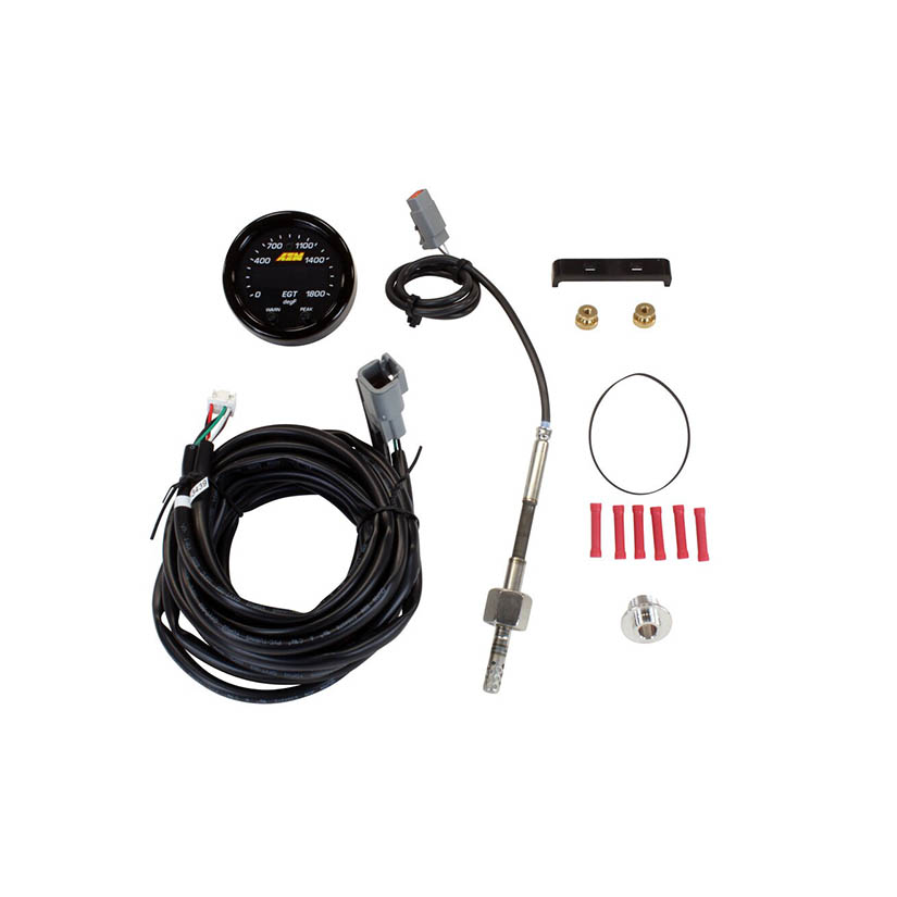 AEM X-Series EGT Gauge 0~1800F / 0~1000C Black Bezel and Black Faceplate